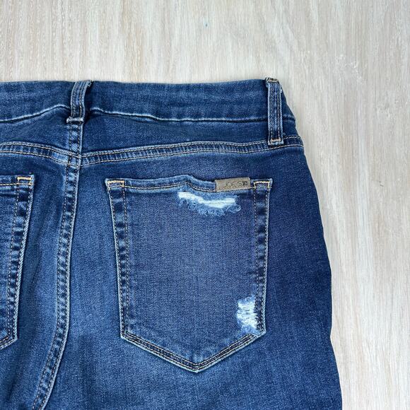 Joe's Jeans Honey High Rise Curvy Skinny Ankle Side Stripe Raina Distressed 29 - Picture 15 of 15